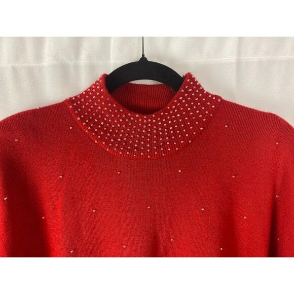 Richard And Company 80's/90's Wool Blend Beaded Sweater Women's Large. - Picture 4 of 13